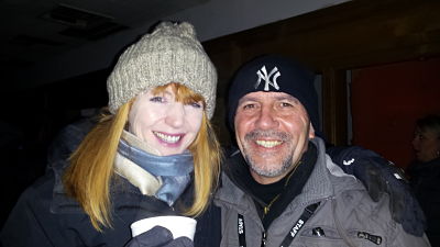 Yvette Fielding and Adrian Clark